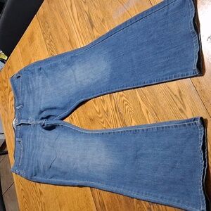 LEVI Jeans 16M 33 X 32 Womens Blue BOOTCUT MID RISE Preowned Denim BOOT CUT